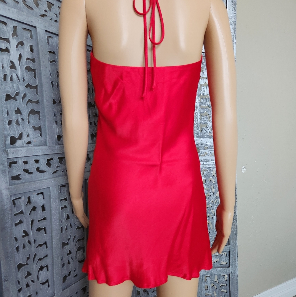 open lace back dress Red Strapless Mermaid Sequins Pleated Formal Prom Dresses With Slit main image 0